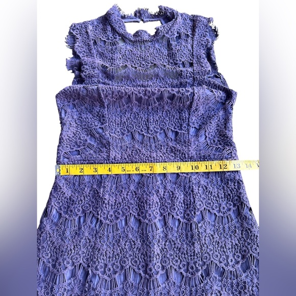 FREE PEOPLE x Intimately Daydream Lace Bodycon Slip XS Lavender Dress Open Back - Picture 8 of 9